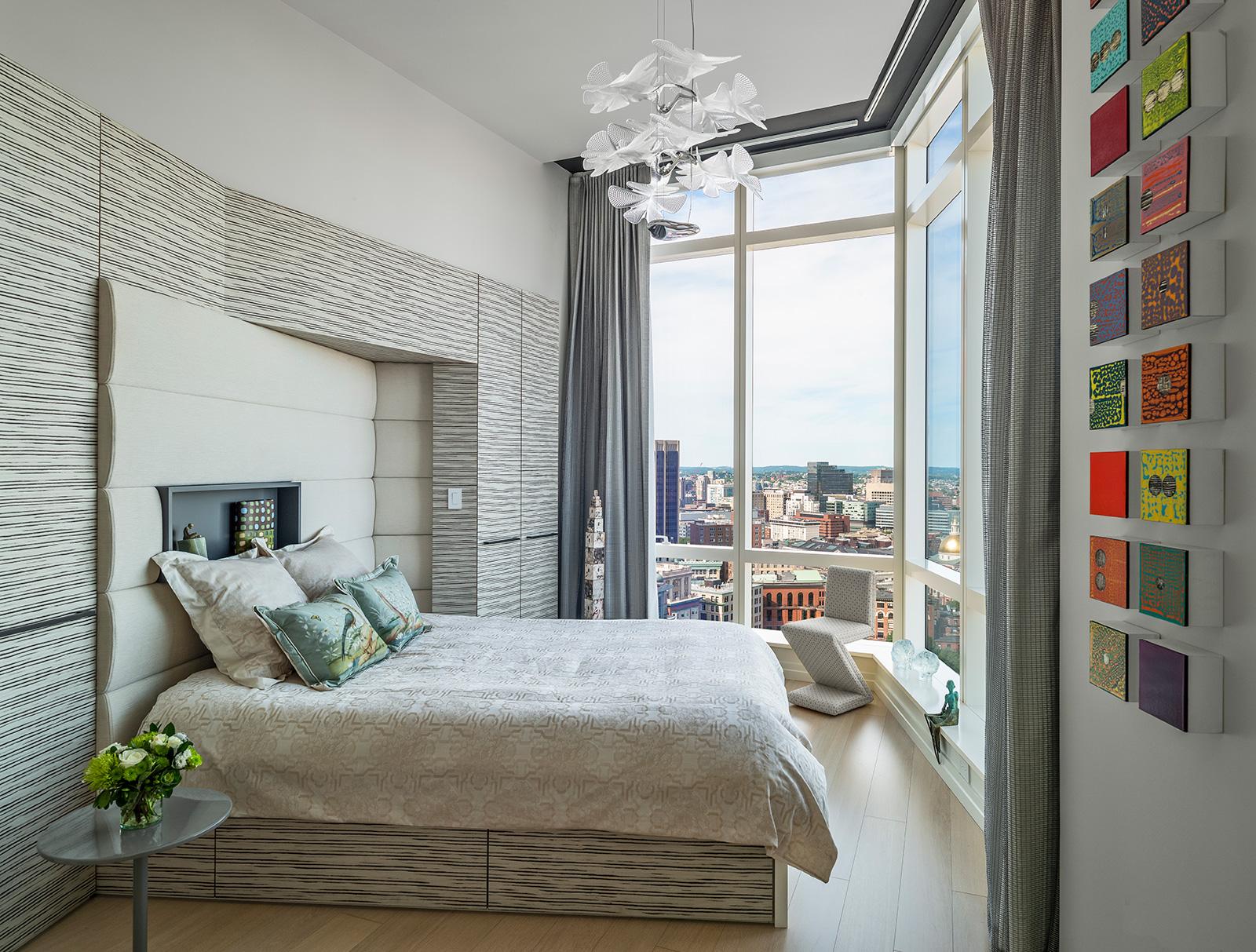 Luxury high-rise bedroom design